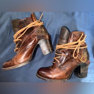 Women’s Free Bird Leather Lace-Up Ankle Boots